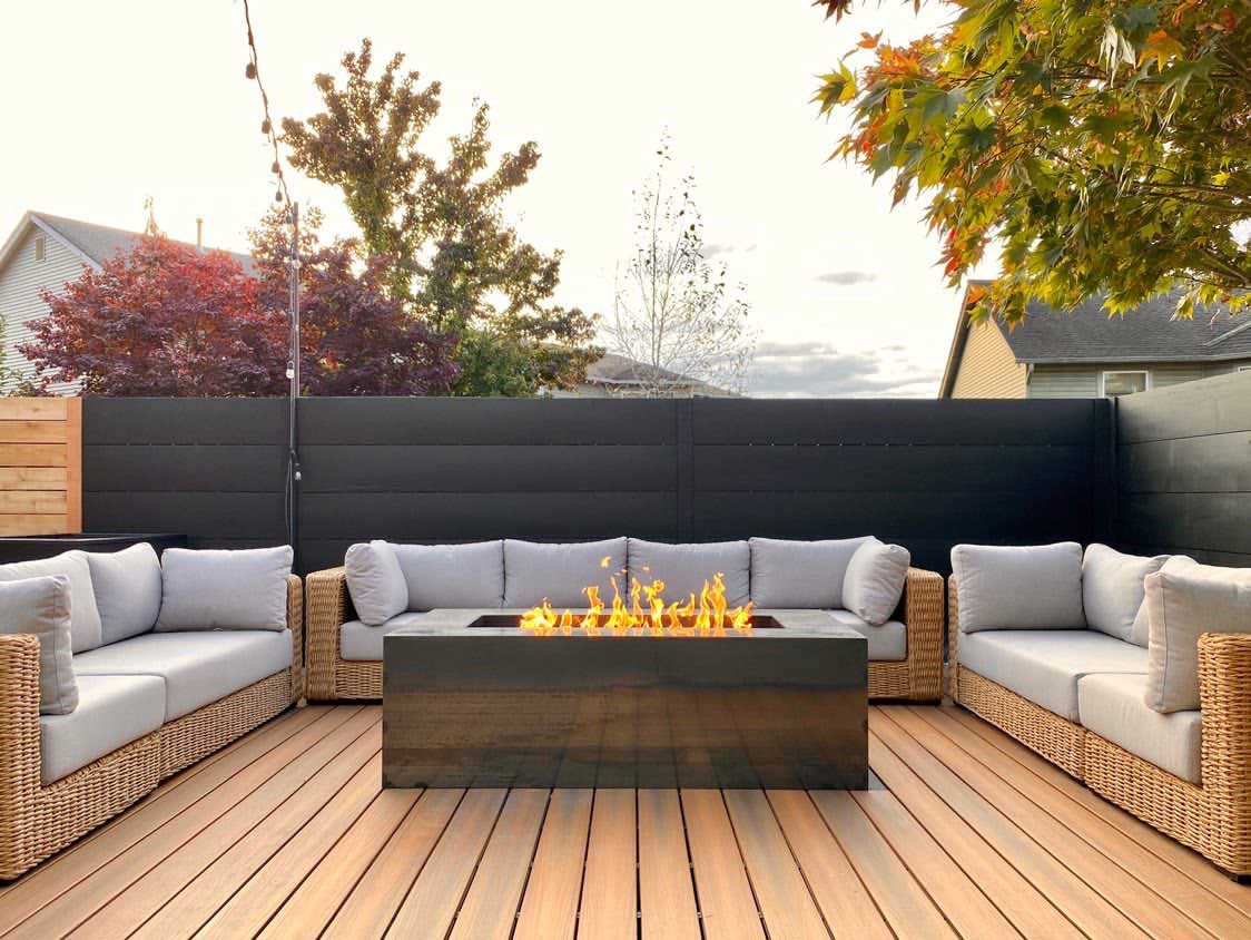 Denali Black Fire Table Patio