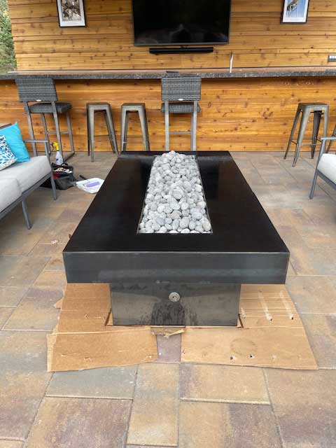 Lava Rock Fire Table Media